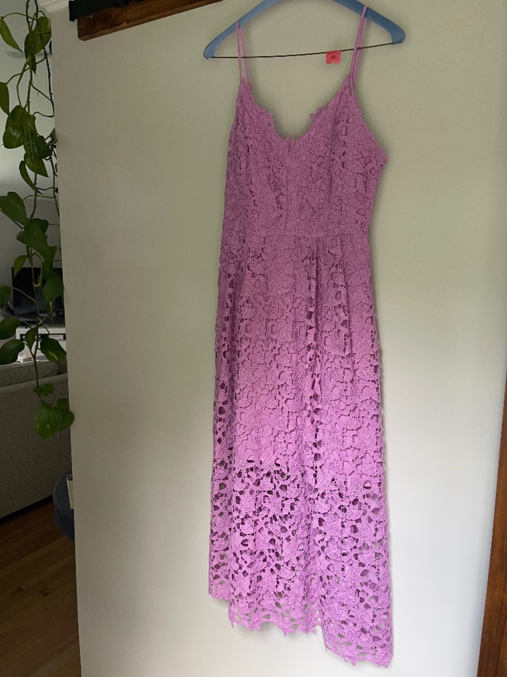 ASTR the Label Lilac Lace Midi Dress